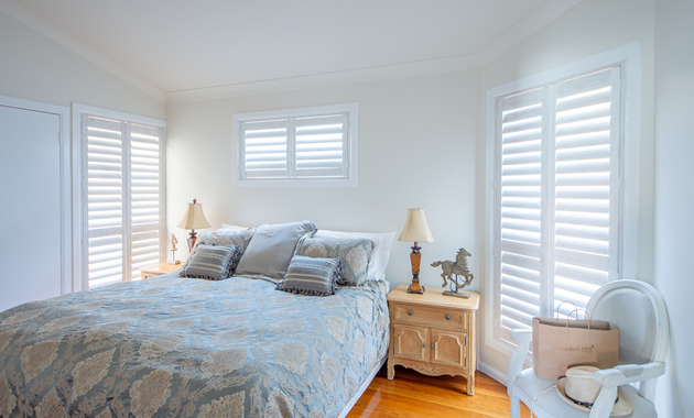 bedroom plantation shutters preston